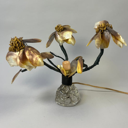 Art Deco - Boudoir light - Sea shells, Mother-of-Pearl Flowers 11