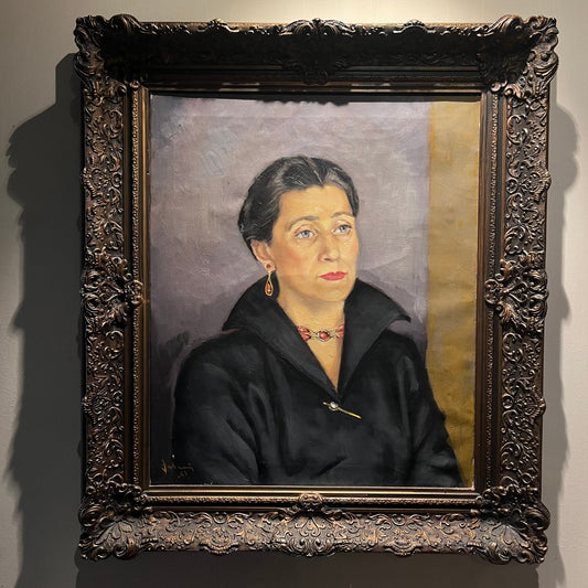 Dutch Portrait of a Lady with Coral Necklace and Zeeuwse Knot | c.1953