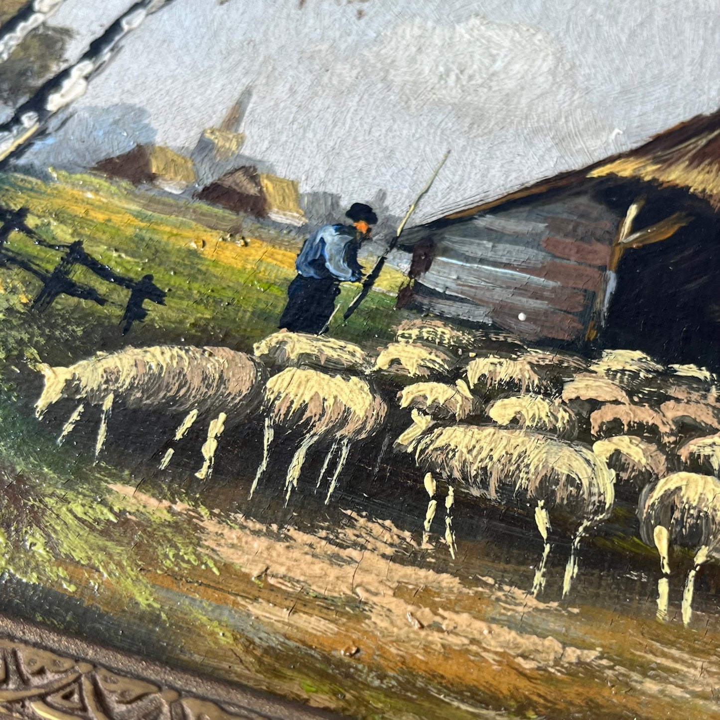 Dutch Pastoral Landscape with Shepherd and Flock | c.1880–1900