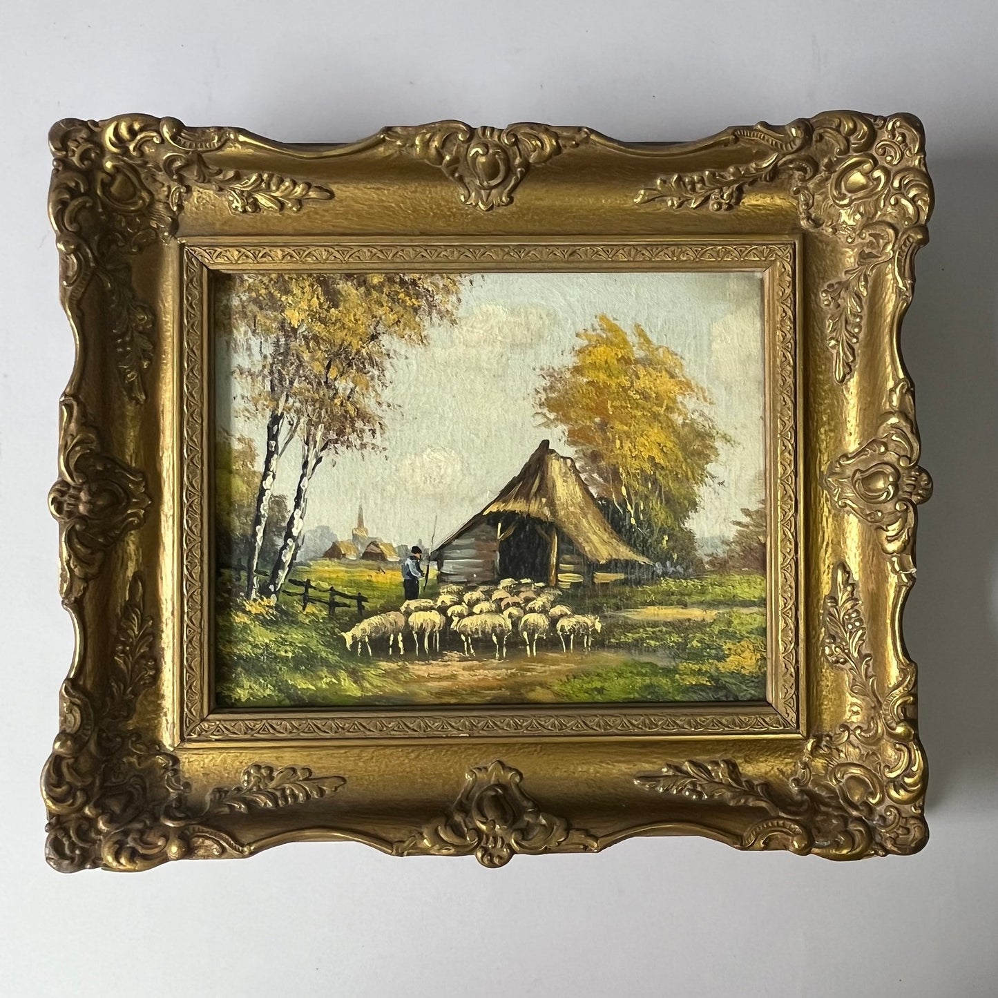 Dutch Pastoral Landscape with Shepherd and Flock | c.1880–1900