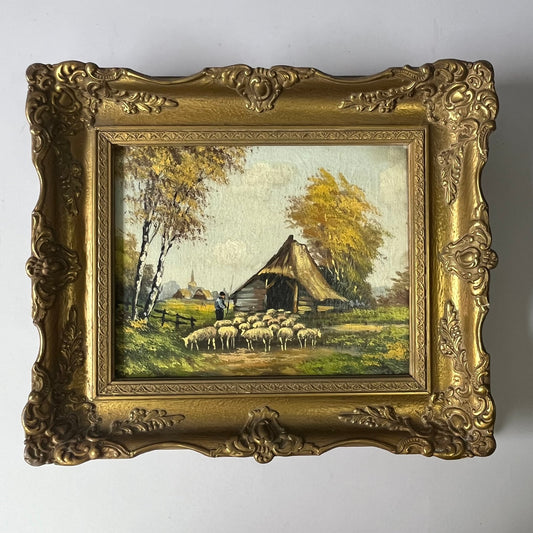 Dutch Pastoral Landscape with Shepherd and Flock | c.1880–1900