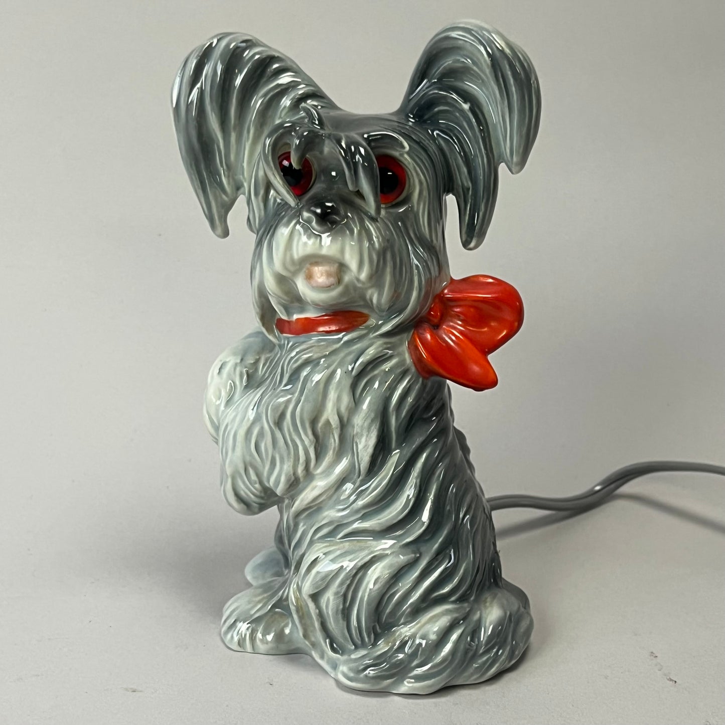 Charming Goebel “Scotty Dog” Boudoir Lamp – Porcelain, Germany