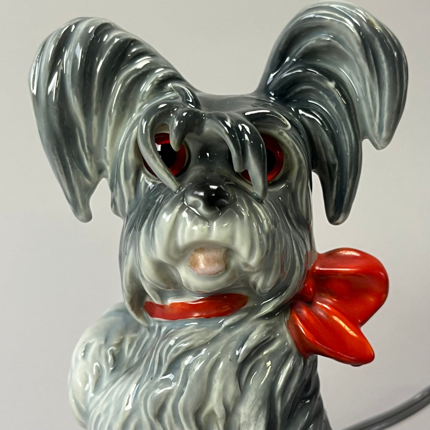Charming Goebel “Scotty Dog” Boudoir Lamp – Porcelain, Germany