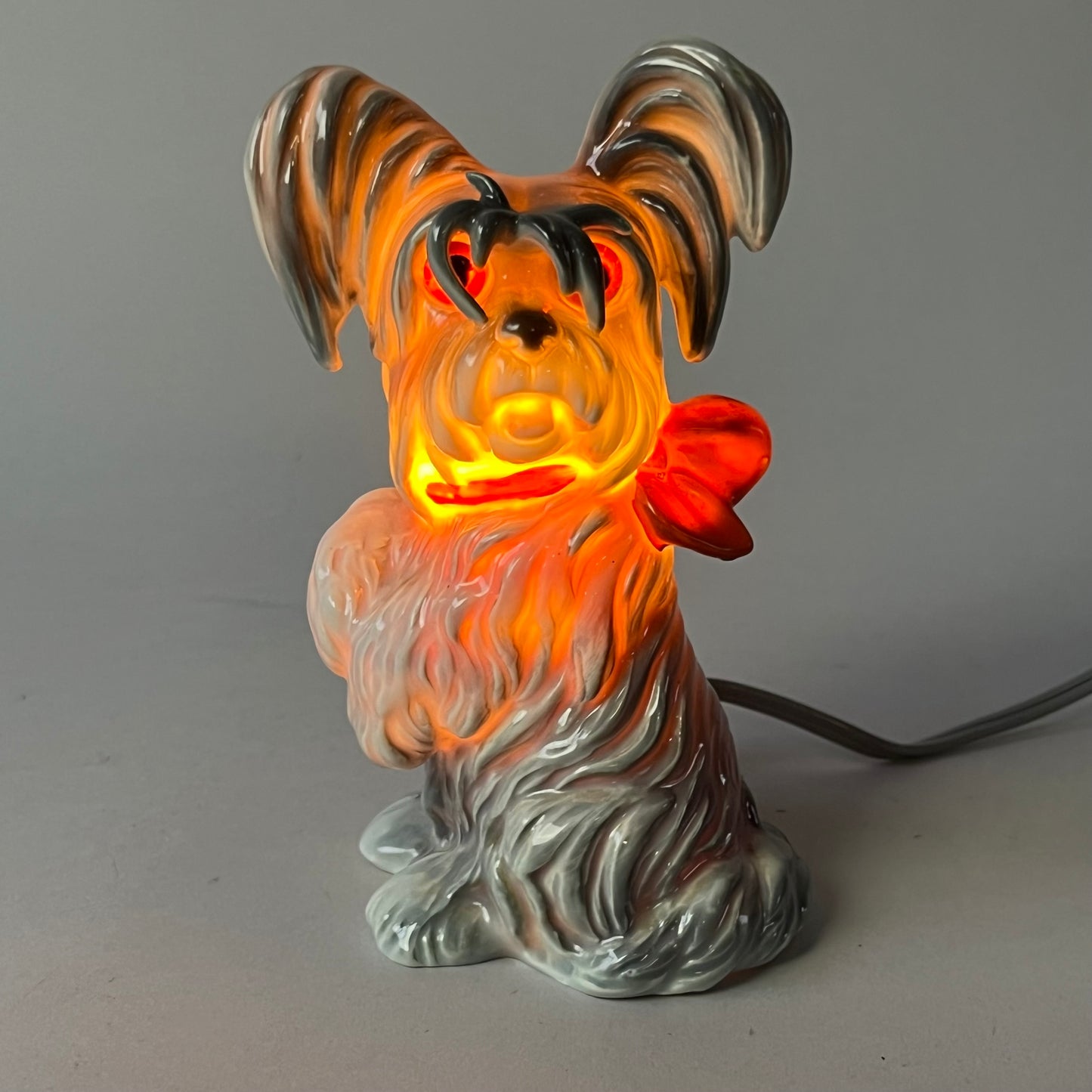 Charming Goebel “Scotty Dog” Boudoir Lamp – Porcelain, Germany