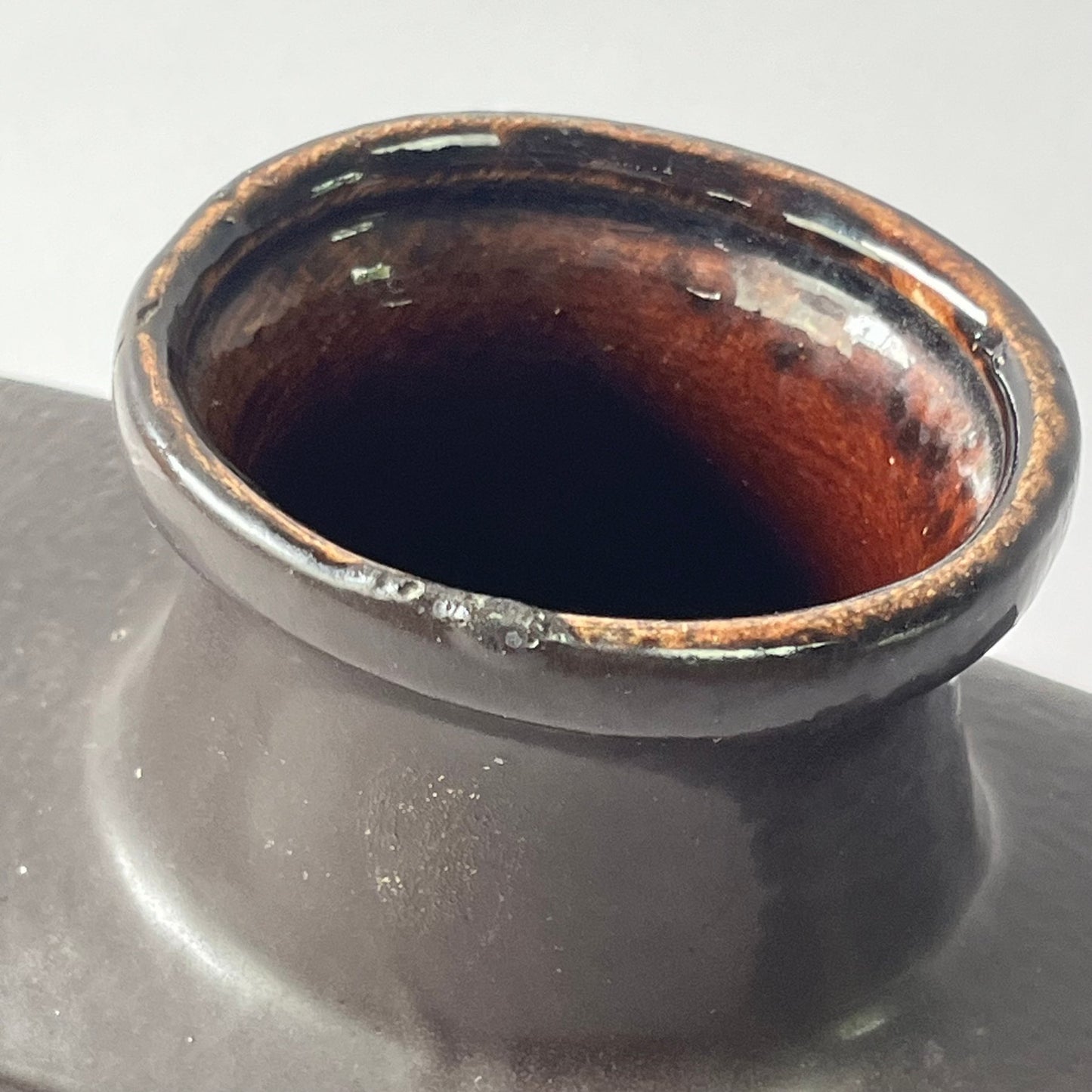 An Iconic Scheurich Bottle Vase in Red & Brown Fat Lava Glaze | West Germany, c.1970