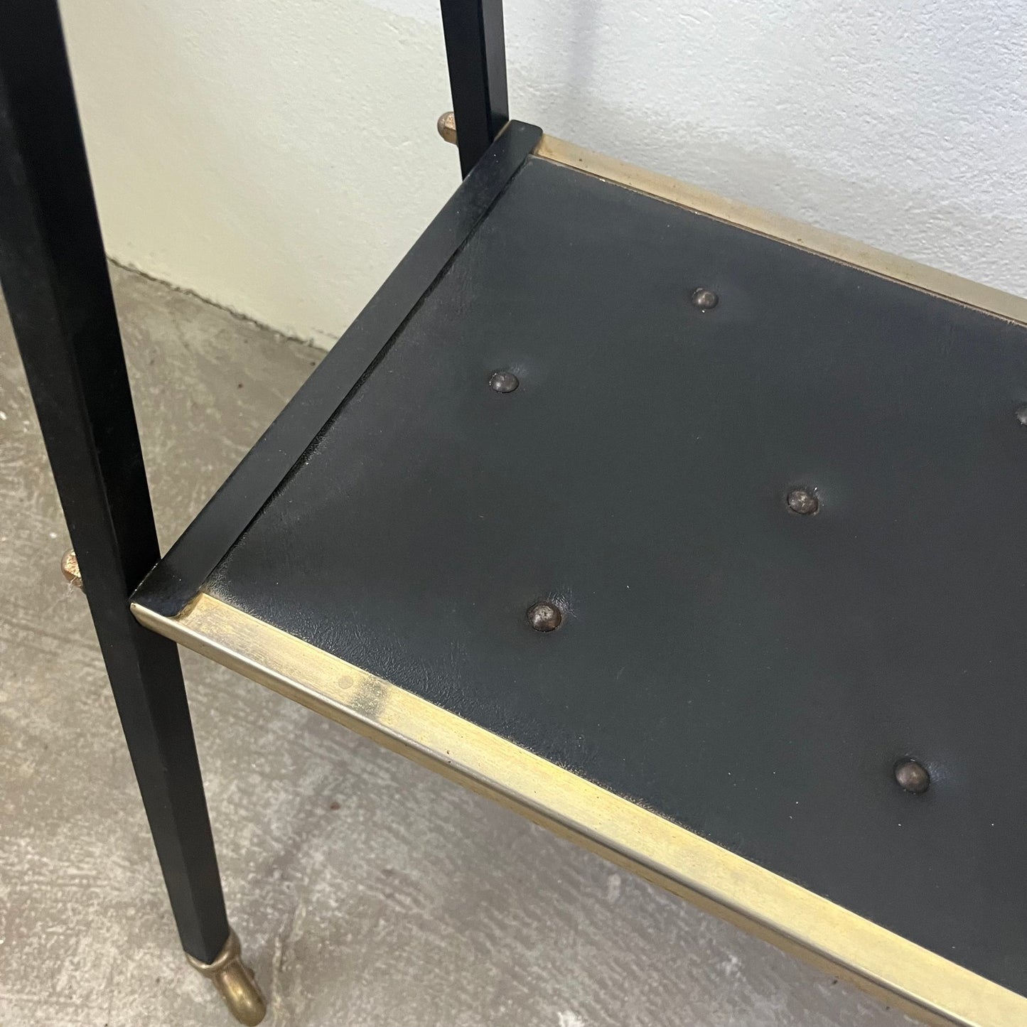 A Mid-Century Two-Tier Serving Trolley / Bar Cart with Bottle Holder | c.1960s